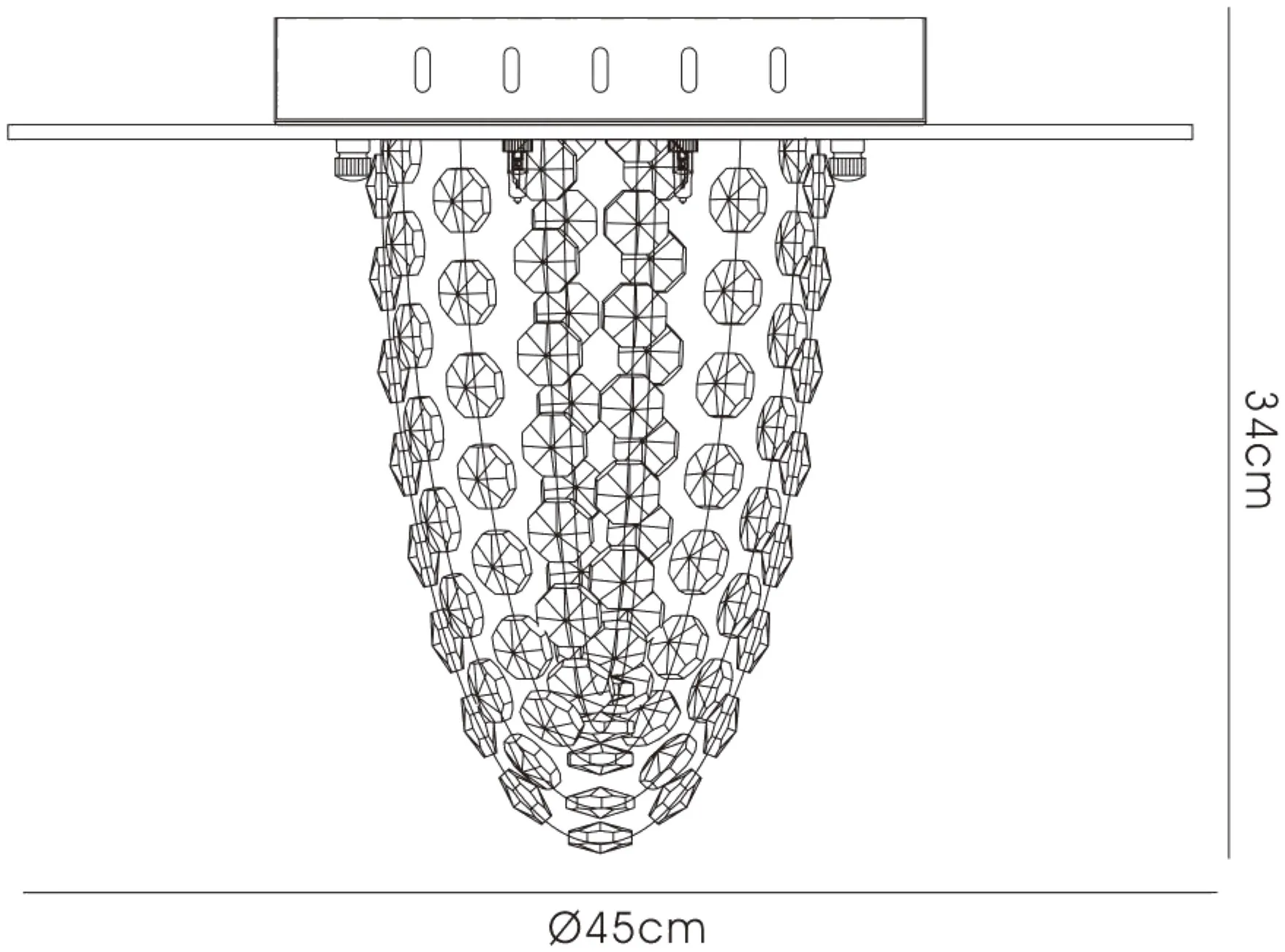 Oberon Crystal Ceiling Lights Diyas Flush Crystal Fittings Oberon Crystal Ceiling Lights Diyas Flush Crystal Fittings